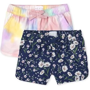 The Children's Place Girls' Denim Twill Pull on Shorts