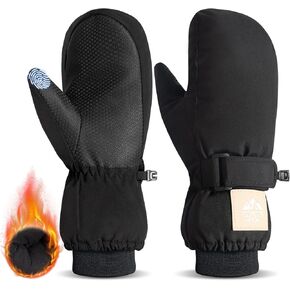 RIGWARL -10℉ Kids Snow Gloves Mittens Waterproof, Anti-Slip Kids Ski Gloves for Boys Girls Aged 5-13, Windproof Ski Mittens Kids Winter Gloves for Snowboard Sledding Ice Skating Cycling Hiking Gift
