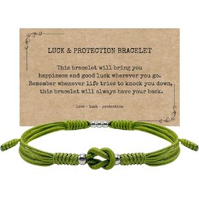 LAMIBEE Infinity Surfer Friendship Bracelet, Forever Love and Friendship with Multicolor Color, Lucky Tibetan Knot Protection String Woven