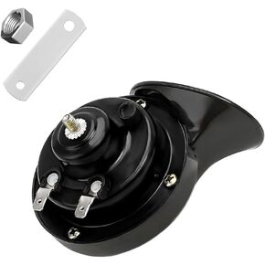 Loud Car Horn, 300DB Super Loud Electric Snail Horn, 12V Waterproof Air Horns Replacement Kit for Vehicle, Motorcycle, Truck, Bike, Boat, Universal Car Accessories (Black)