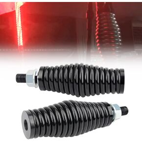 RYANSTAR RACING 2PCS Heavy-Duty Barrel Spring Mounting Base Compatible with LED Whip Light Spring Mount Replacement for UTV ATV RZR CAN Am SXS Truck Jeep Off Road