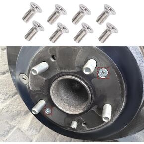 8PCS Stainless Steel Brake Disc Rotor Screws, Brake Rotor Bolt, Retaining Screws for Front and Rear, 93600-06014-0H Car Hardware Bolts Screw Kit Compatible with Honda Acura (8PCS) in Kuwait