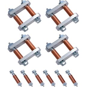 Trailer Shackle Upgrade Kit Heavy Duty Fit for CRE3000/Stock/Equaflex 2.25" Shackles