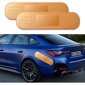 2PCS Car Bandaid Sticker, Giant Car Bumper Sticker Large Bandage Decal, Bandage Funny Automotive Decal, Car Decoration Accessories Band-Aid Shape Stickers Large Decals Universal for Vehicle