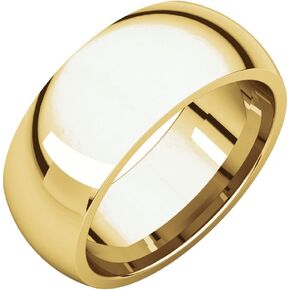 Jewels By Lux 18K Yellow Gold 8mm Comfort Fit Wedding Band