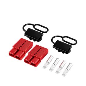 Wsays Wire Harness Plug for Winch or Trailer with 2-4 Gauge 175Amps Battery Quick Connect Disconnect Electrical Plug Kit Compatible with Recovery Winch Trailer