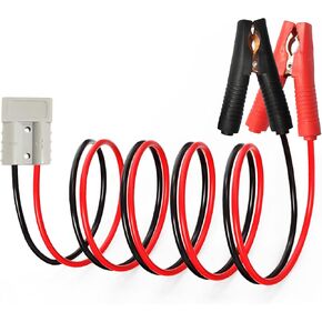10AWG Battery Alligator Clip, 50A Anderson to Alligator Clip Connector, 600V Quick Connector Plug Battery Clip for Car Battery Charging.（2M）