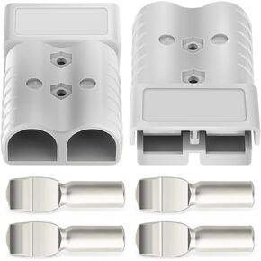 2pcs Battery Quick Connect/Disconnect Connector Kit, 350Amp Battery Connector 2/0 AWG Terminal for Car
