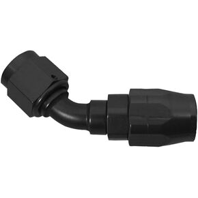 XRP 204512BB Size 12 Black 45 Degree Double Swivel Hose End
