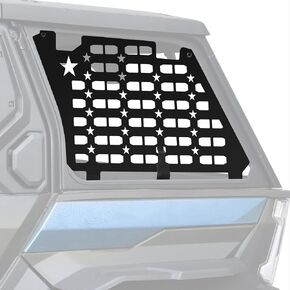Rear Side Window Molle Panels for Polaris XPEDITION ADV/ ADV5 2024, Aluminum Rear Windows Protective Decoration for Polaris XPEDITION ADV/ ADV5 2024 Accessories