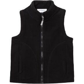 Mud Kingdom Boys Girls Polar Fleece Vest Jacket Ligntweight Cute Cartoon Patterns Coat Zipper Closure Sleeveless