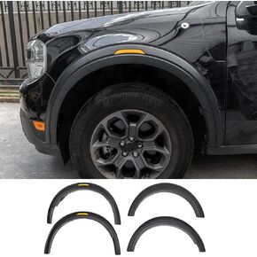 Fender Flares Compatible with 2022-2025 Ford Maverick Front and Rear Wheel Eyebrow Protector 4PCS Fender Trim No Drilling for 2024 Maverick Accessories