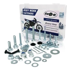 250PCS Body Work Bolt Kit Fit for WR125R WR250F WR125X WR250R WR450F WR400F WR250X Off-Road Bike Body Engine Fender Fasteners Bolts Set