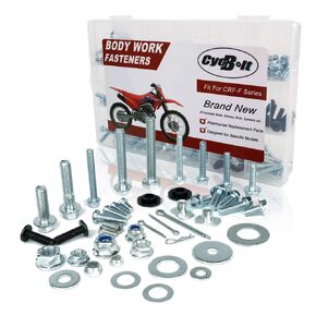 250PCS Body Work Bolt Kit Fit for CRF125F CRF100F CRF50F CRF110F CRF150F CRF250F CRF230F CRF80F CRF70F Off-Road Bike Body Engine Fender Fasteners Bolts Set