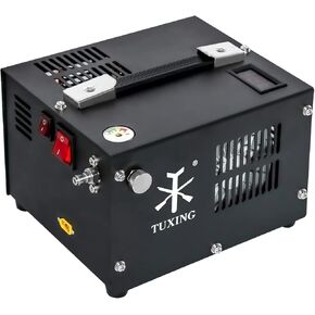 TUXING 4500Psi Pcp Air Compressor,Upgraded LCD Display,Built-in Transformer Air Pump for pcp air gun with Water/Oil Separator