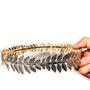 EAWIN Roman Emperor Crown Laurel Wreath Gold Leaf Headband Toga Costume Accessory Caesar Circlet Wedding Headpiece