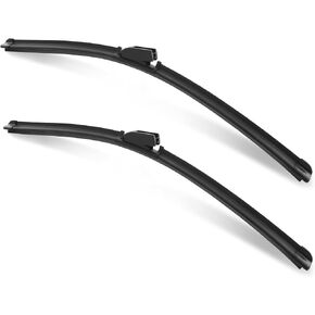 BJSIA QUALITY Premium All-Season 22" + 22" Windshield Wipers Blades pair for front windshield, Wiper Blades Easy Install & Durable Stable Quiet Car Accessories(Set of 2)