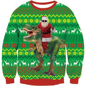 Goodstoworld Mens/Womens Ugliest Christmas Sweatshirt 3D Unique Hilarious Graphic Pullover Shirt S-4XL