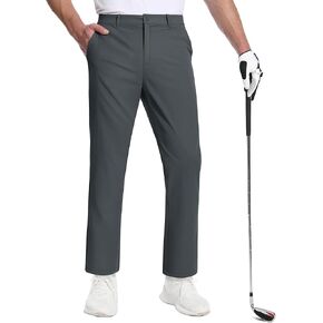 TACVASEN Golf Pants Men - 30"/32"/34" Stretch Lightweight Quick Dry Work Pants for Men with Pockets for Dress Casual