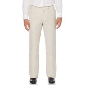 Cubavera Men's Flat Front Linen Blend Dress Pant (Waist Size 30-54 Big & Tall)