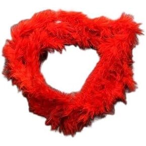 Red Feather Boa,Long Feather Boa for Hen Party Hen Do Stag Do Fancy Dress Halloween Christmas Costume Costume Feather Boas