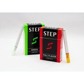 STEP Full Flavor & Green Cool Menthol Herbal Cigarettes - Tobacco & Nicotine Free - Tastes Like a Real Cigarette (2 Boxes = 40ct) - Trial Pack