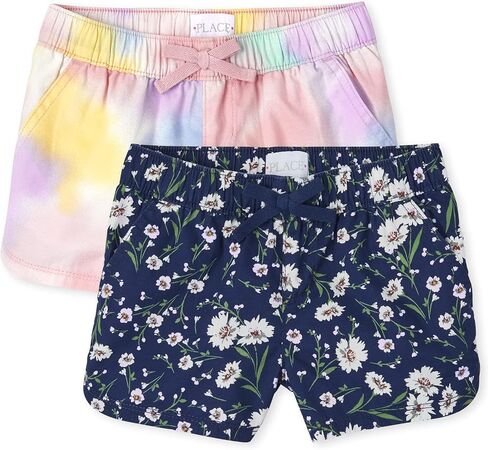 The Children's Place Girls' Denim Twill Pull on Shorts in Saudi Arabia