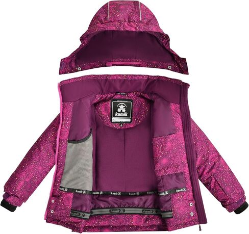 Kamik Girls' Whimsy Insulated Jacket (Toddler/Little Big Kid) in Saudi Arabia