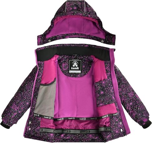 Kamik Girls' Whimsy Insulated Jacket (Toddler/Little Big Kid) in Saudi Arabia
