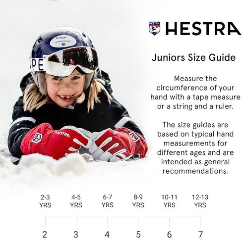 Hestra Unisex Wakayama Jr 5-Finger Glove, (Youth 3-7yrs) Insulated, Waterproof Alpine Ski & Snowboarding Gloves, Boys & Girls in Kuwait