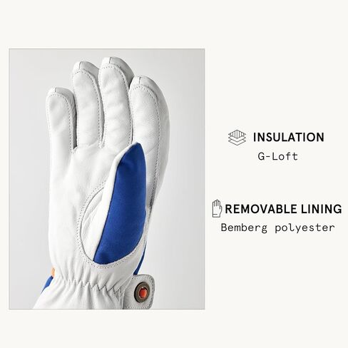Hestra Unisex Wakayama Jr 5-Finger Glove, (Youth 3-7yrs) Insulated, Waterproof Alpine Ski & Snowboarding Gloves, Boys & Girls in Kuwait
