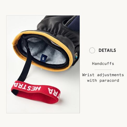Hestra Unisex Wakayama Jr 5-Finger Glove, (Youth 3-7yrs) Insulated, Waterproof Alpine Ski & Snowboarding Gloves, Boys & Girls in Kuwait