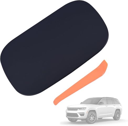Fuel Filler Door Outer Cover 5LW29GW7AB 5MG24LAUAA Compatible with Jeep Grand Cherokee 2014-2022 Dodge Durango 2014-2020 Gas Tank Cap Cover in Saudi Arabia
