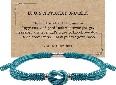 LAMIBEE Infinity Surfer Friendship Bracelet, Forever Love and Friendship with Multicolor Color, Lucky Tibetan Knot Protection String Woven in Kuwait