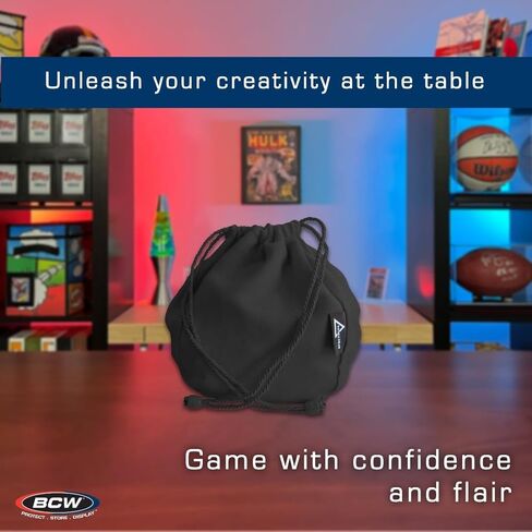 BCW Spectrum Dice Bag - Purple | Holds Over 350 Dice | Durable Faux-Suede Drawstring Bag for D&D, Pathfinder, MTG | Perfect Dice Storage & Transport Solution | RPG & Tabletop Gaming Accessories in Saudi Arabia