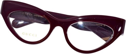 غوتشي GG1295O 002 نظارة طبية نسائية حمراء كاملة الحواف عين القطة 53 ملم in Kuwait