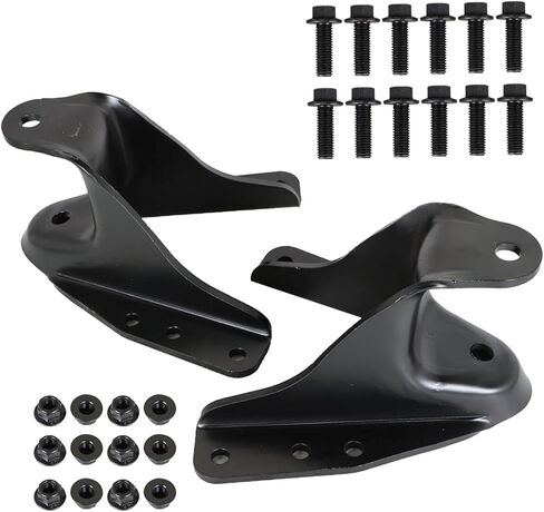 labwork Rear Leaf Spring Forward Shackle Bracket Hanger Pair Replacement for Ford F250 F350 1983-1997 722-013 E5TZ5775D in Saudi Arabia