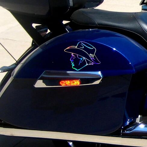 Holographic Trump Cowboy Cap Decal Sticker for car, Bumper, Truck, Window, Laptop, Wall, Snowboard, Luggage. Trump Decal, Trump 2024 Make America Great Again 6×5 inch in Saudi Arabia