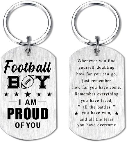 Laluminter Soccer Baseball Football Basketball Keychain for Boys Men - Christmas Gifts for Son Grandson Brother in Saudi Arabia