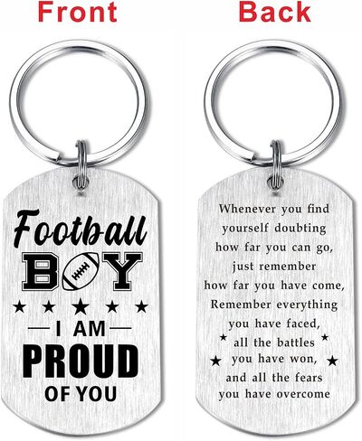 Laluminter Soccer Baseball Football Basketball Keychain for Boys Men - Christmas Gifts for Son Grandson Brother in Saudi Arabia