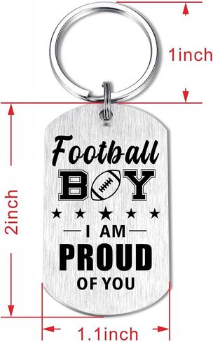 Laluminter Soccer Baseball Football Basketball Keychain for Boys Men - Christmas Gifts for Son Grandson Brother in Saudi Arabia