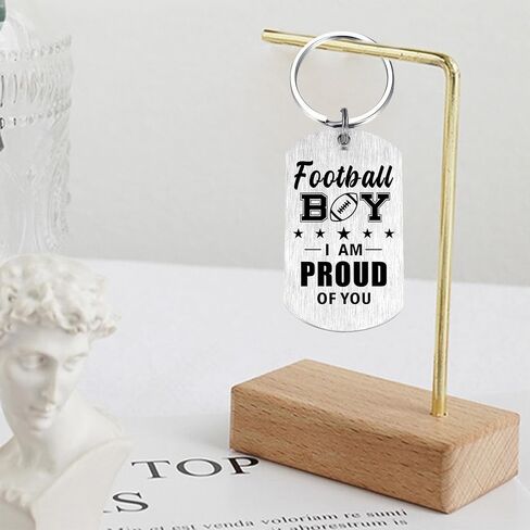 Laluminter Soccer Baseball Football Basketball Keychain for Boys Men - Christmas Gifts for Son Grandson Brother in Saudi Arabia
