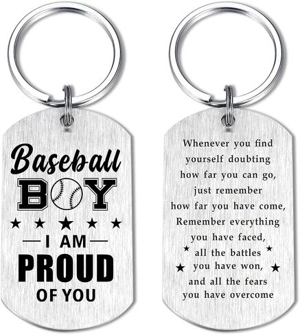 Laluminter Soccer Baseball Football Basketball Keychain for Boys Men - Christmas Gifts for Son Grandson Brother in Saudi Arabia