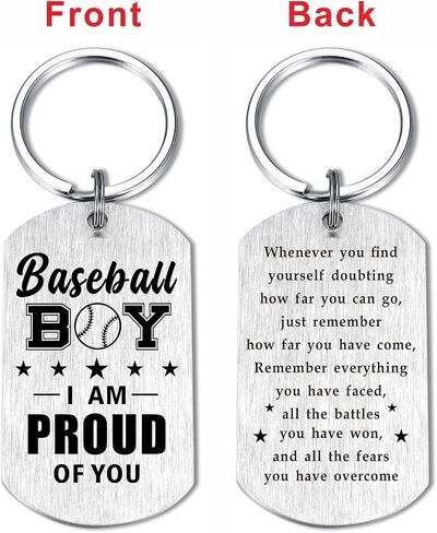 Laluminter Soccer Baseball Football Basketball Keychain for Boys Men - Christmas Gifts for Son Grandson Brother in Saudi Arabia
