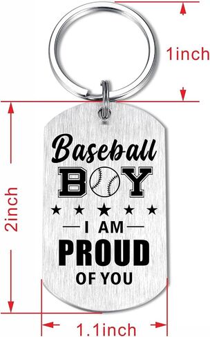 Laluminter Soccer Baseball Football Basketball Keychain for Boys Men - Christmas Gifts for Son Grandson Brother in Saudi Arabia