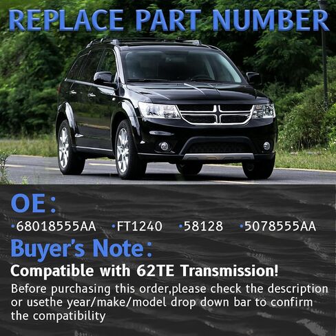 05078555AA 62TE Automatic Transmission Filter and Gasket Kit Fits for Dodge Avenger Grand Caravan Journey Ram C/V ProMaster Chry-sler 200 Pacifica Sebring Town & Country, Replaces# 68018555AA in Saudi Arabia