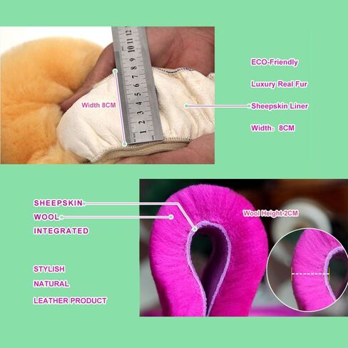 Soft Fluffy Warm Genuine Sheepskin Car Steering Wheel Cover, Fuzzy Fur Wool Protector for Winter Universal Car 14 1/2inch-15 1/2inch, Anti-Slip Comfortable Auto Accessories (Pearl) in Kuwait