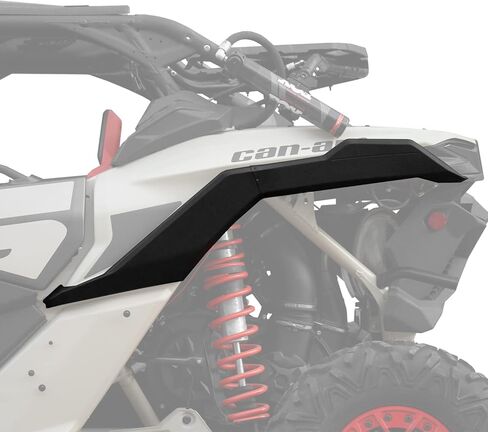 عاكس الحاجز الخلفي A & UTV PRO لـ Can-Am Maverick X3 Max Turbo R Xds 2017-2024 2025، ملحقات اللوحات الواقية من الطين المدمجة، استبدال # OEM 705009511، الجانب الأيسر in Saudi Arabia