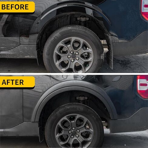 Fender Flares Compatible with 2022-2025 Ford Maverick Front & Rear Wheel Eyebrow Protectors Fender Trim Covers PP Plastic 12PCS No Drilling for 2024 Maverick Accessories in Saudi Arabia