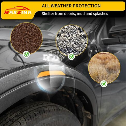 Fender Flares Compatible with 2022-2025 Ford Maverick Front & Rear Wheel Eyebrow Protectors Fender Trim Covers PP Plastic 12PCS No Drilling for 2024 Maverick Accessories in Saudi Arabia